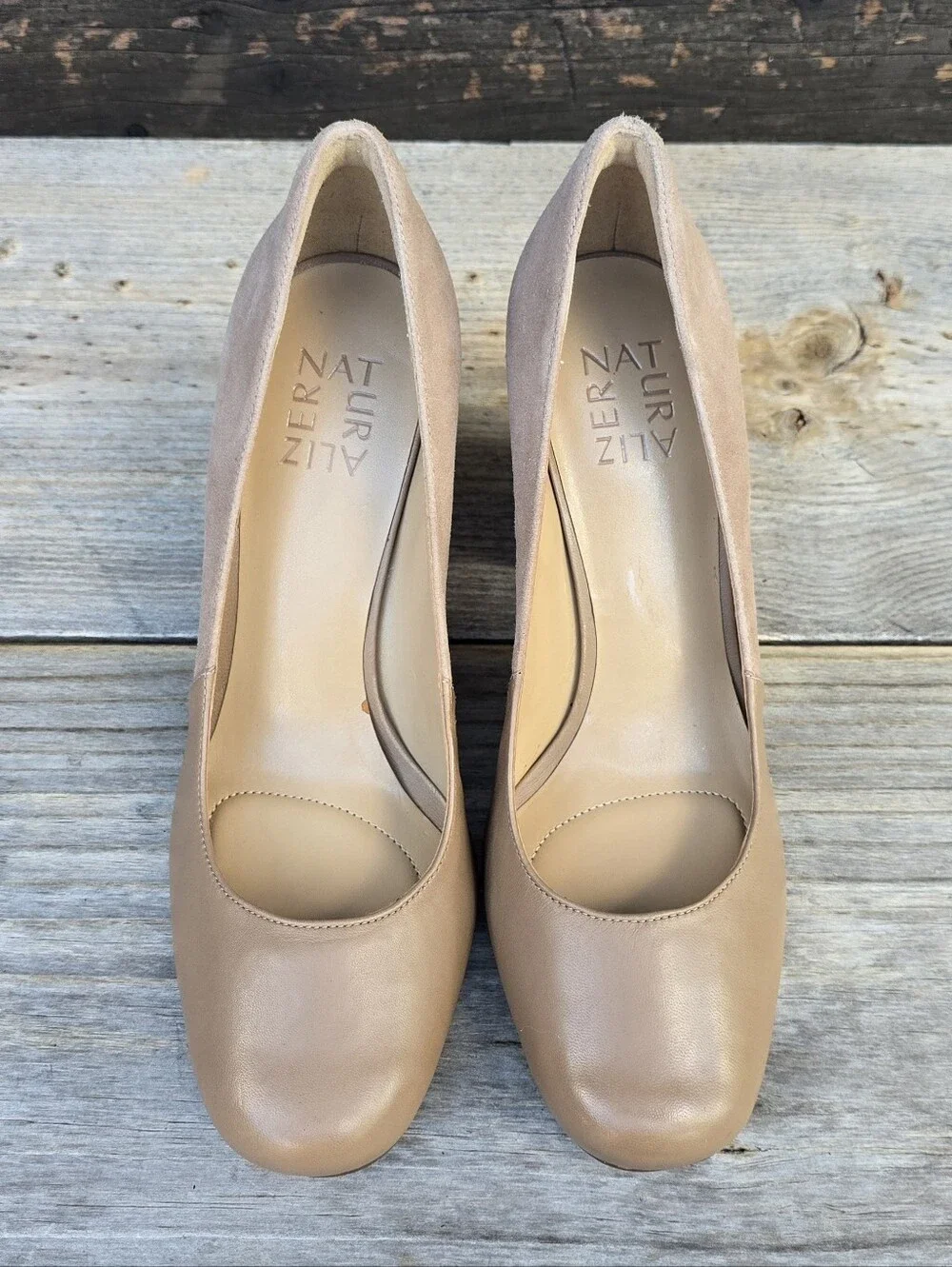 Naturalizer Rhea Office Siren Minimalist Suede Block Heel Comfort Pumps 8M